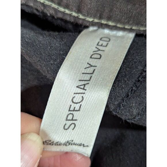 Eddie Bauer Women's Brown Solid Curvy Straight-Leg Corduroy Pants Size 6 - Picture 6 of 10